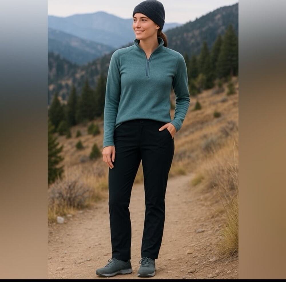 Mountain Hardwear Right Bank Lined Pants Women’s 4 Black Hiking Travel NWT